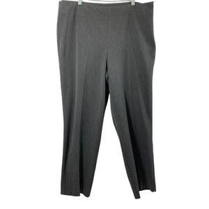 Talbots Dress Pants Womens 16 Gray Career Slacks Straight Rayon Blend Stretch